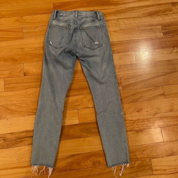 FRAME DENIM light wash, raw hem jeans size 26! - Picture 2 of 4